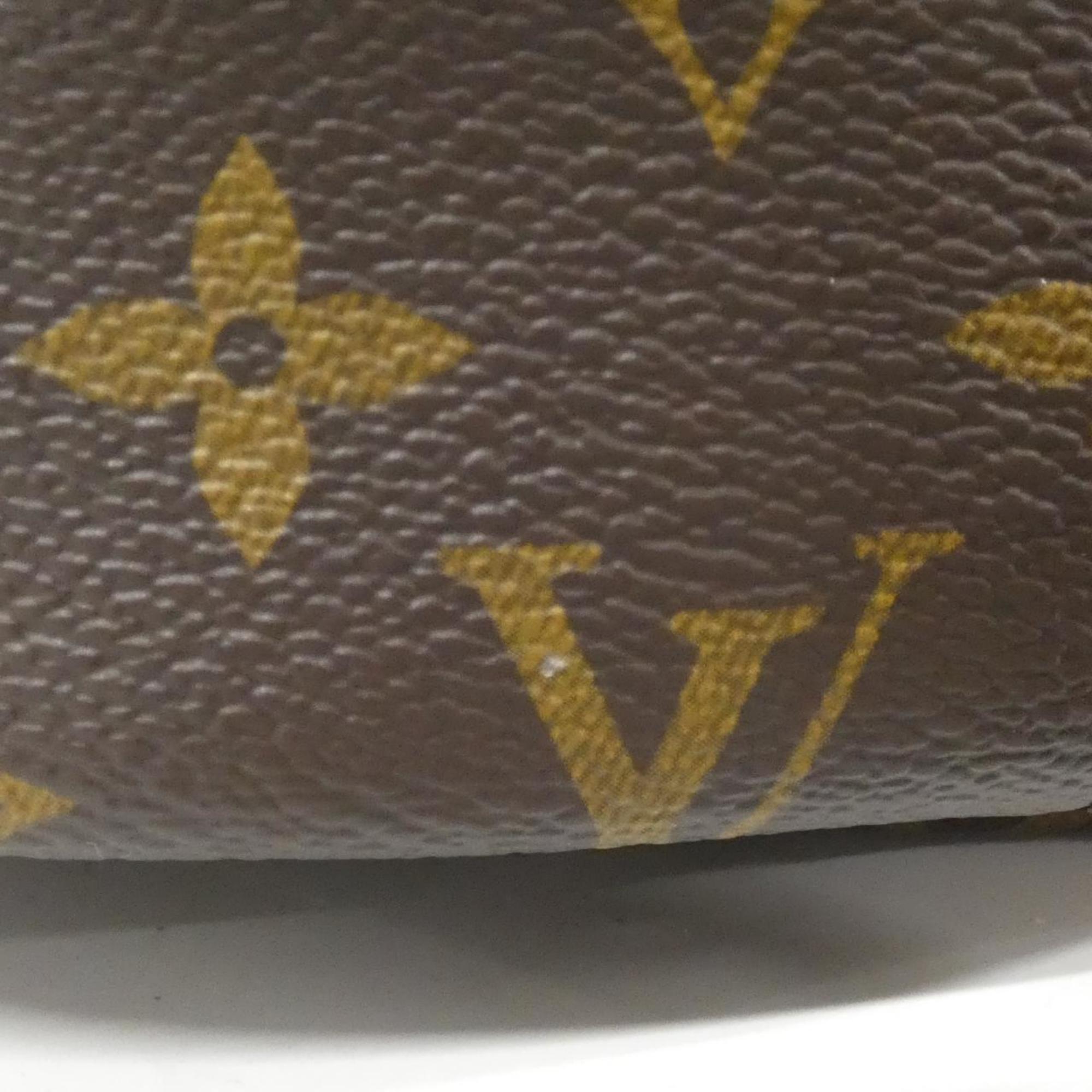 Louis Vuitton Brown Coated Canvas Leather Handbag