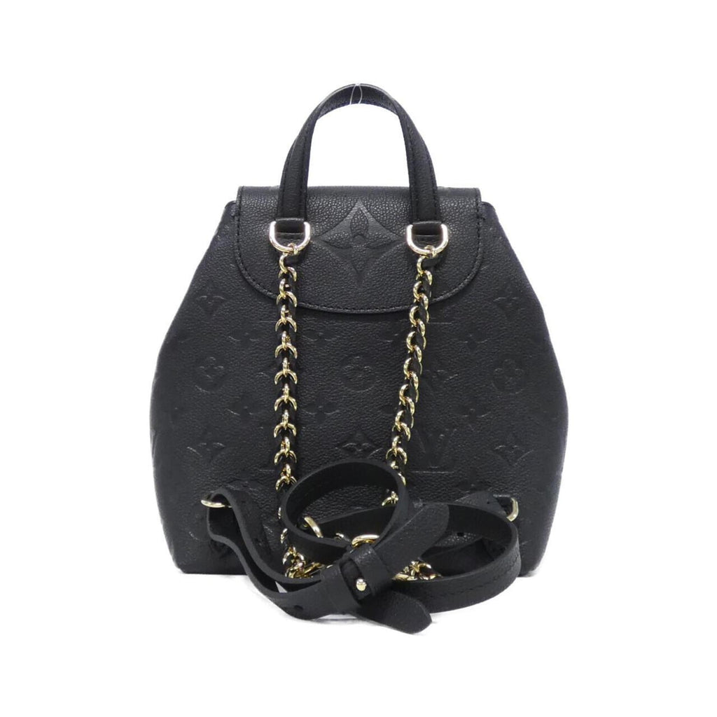 Louis Vuitton Black Leather Backpack