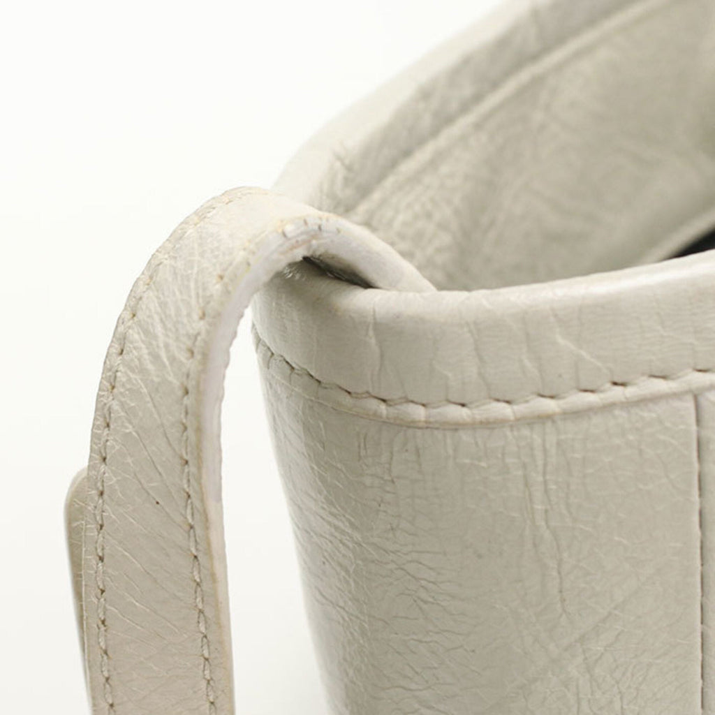 Balenciaga White Leather Tote