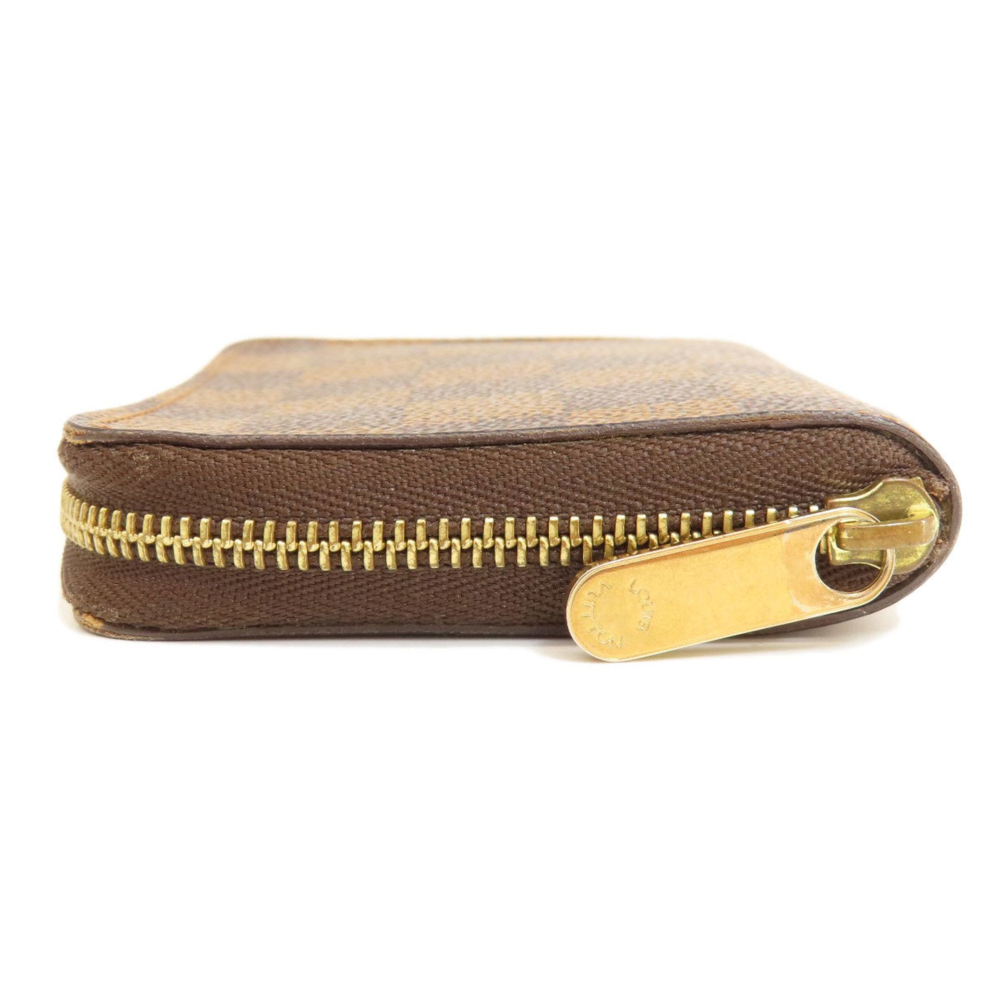 Louis Vuitton Damier Canvas Ebene Damier Canvas Coin Purse/Coin Case