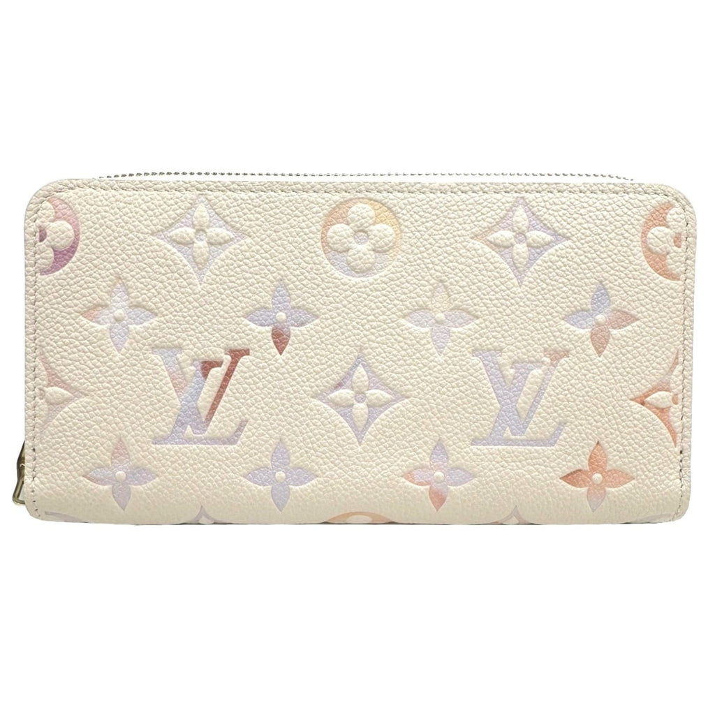 Louis Vuitton Beige Leather Long Wallet