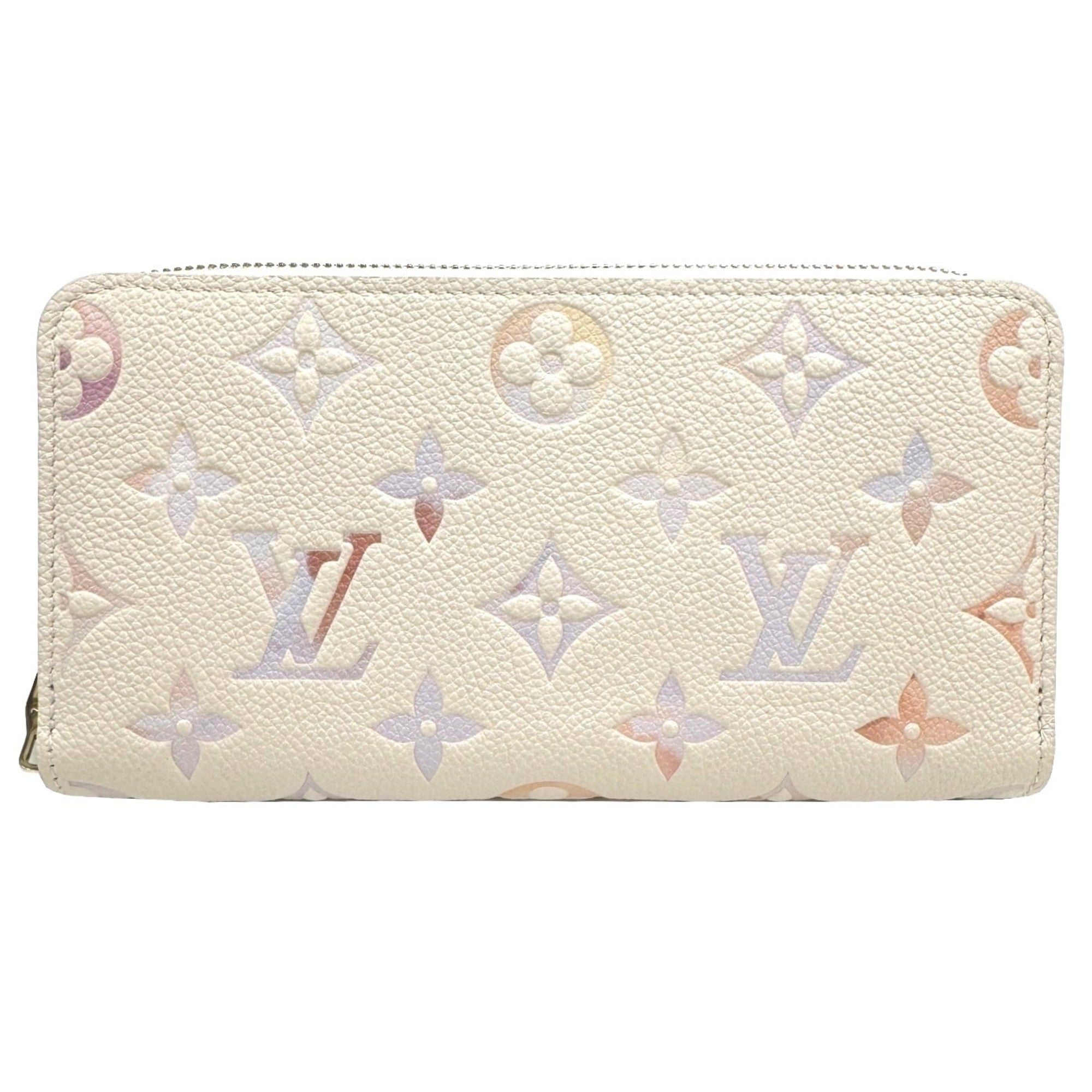 Louis Vuitton Beige Leather Long Wallet