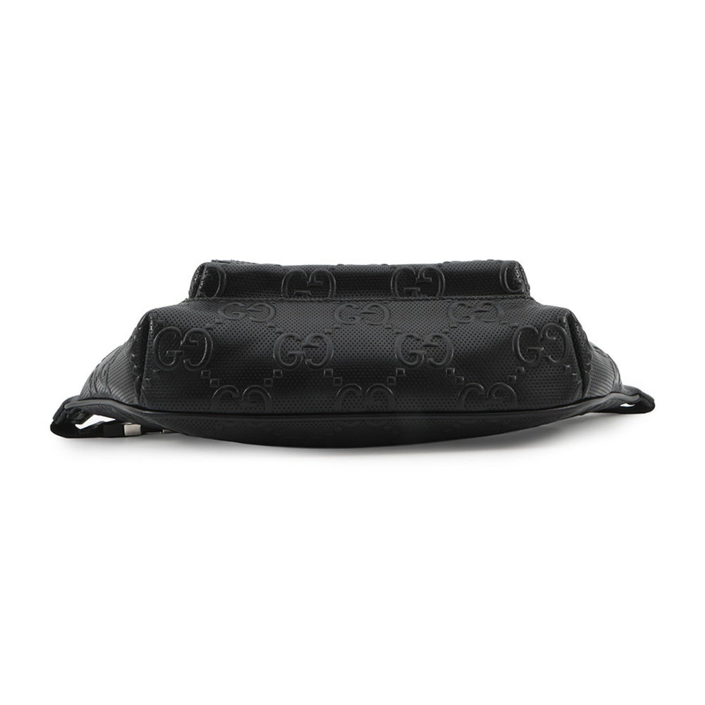 Gucci Black Leather Handbag Sling Bag (Pre-Owned)