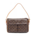 Louis Vuitton Brown Coated Canvas Leather Shoulder Bag