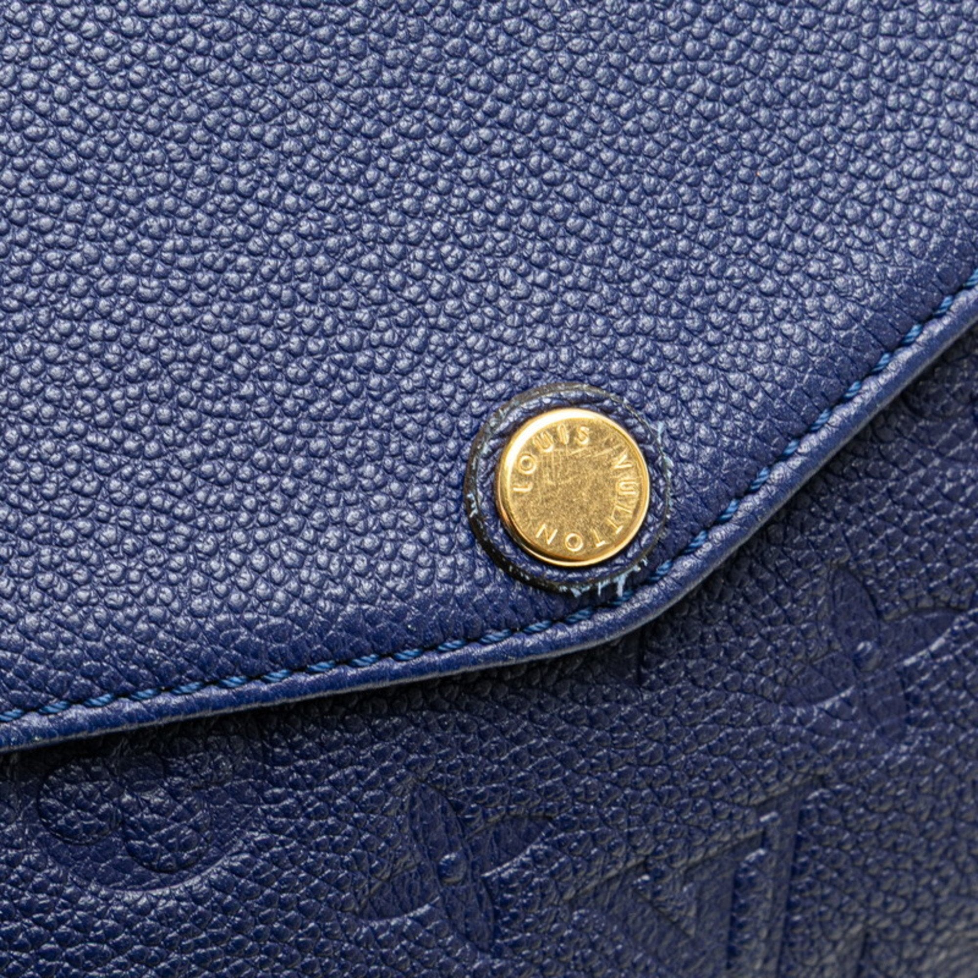 Louis Vuitton Blue Leather Shoulder Bag