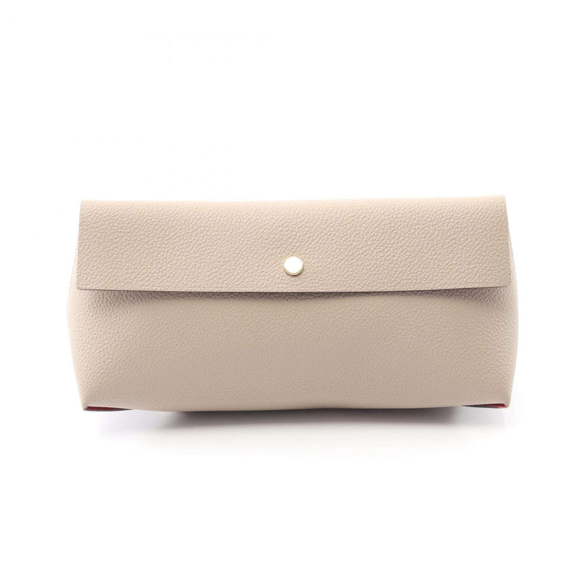 Louis Vuitton Beige Galle Leather Pochette Pouch