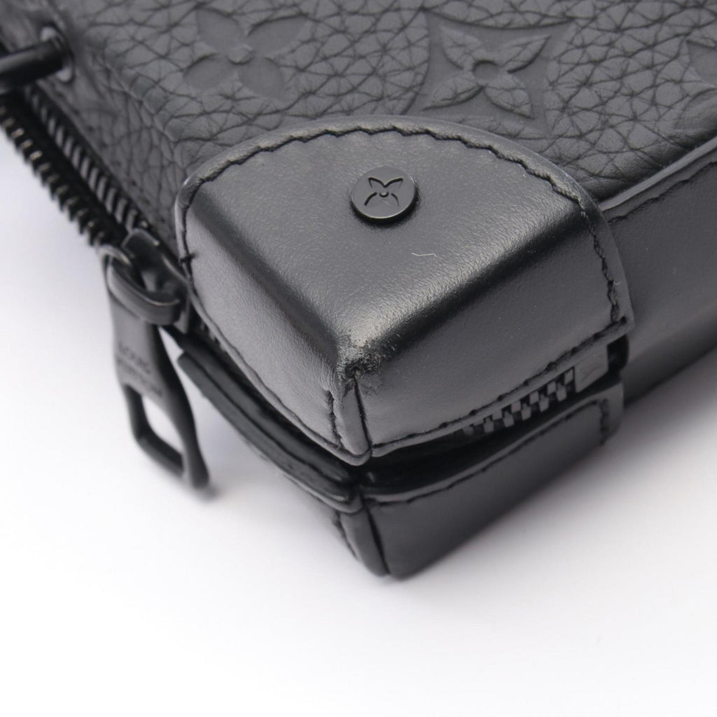 Louis Vuitton Taurillon Black Monogram Noir Leather Shoulder Bag