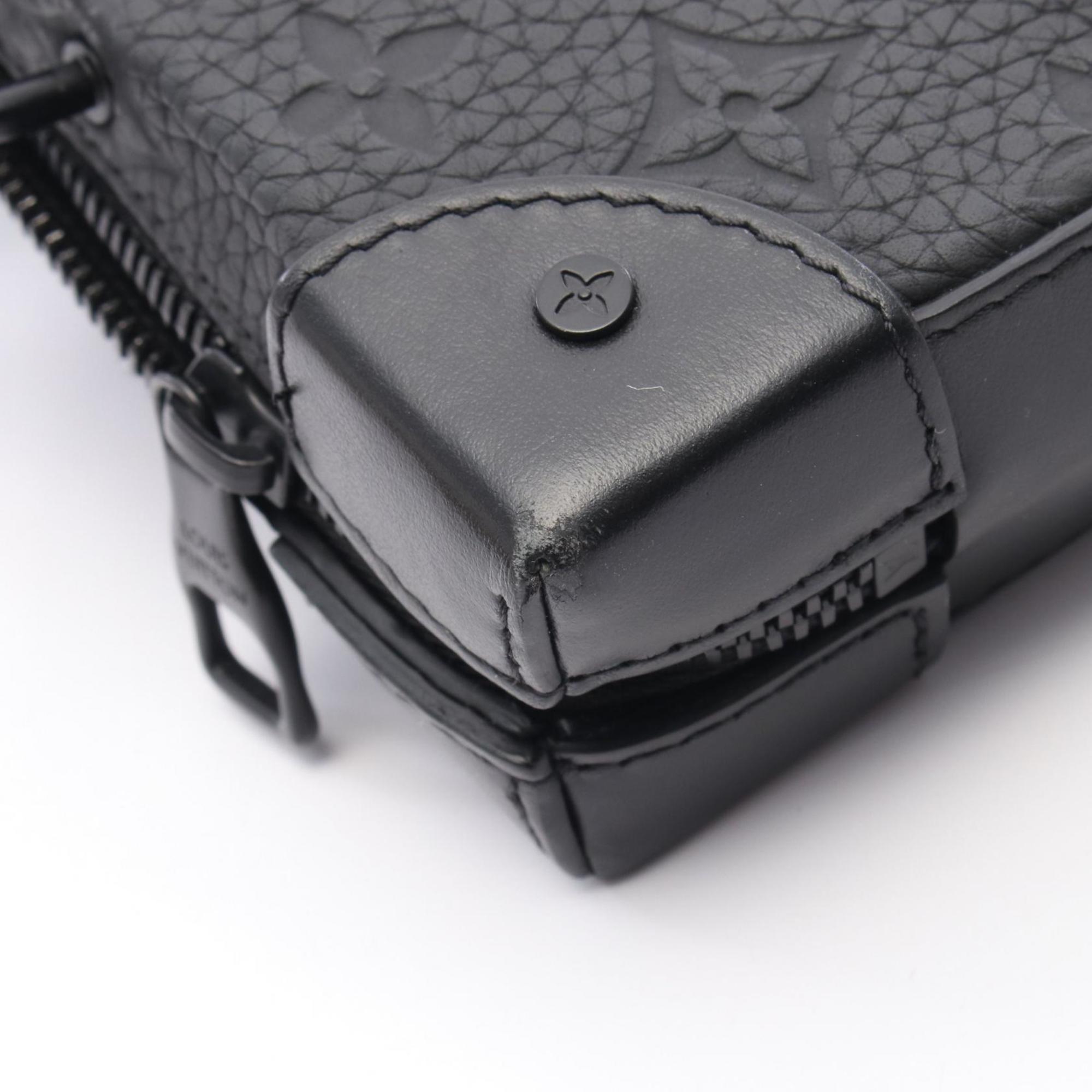 Louis Vuitton Taurillon Black Monogram Noir Leather Shoulder Bag