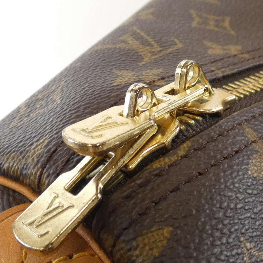 Louis Vuitton Marron Coated Canvas Boston Bag