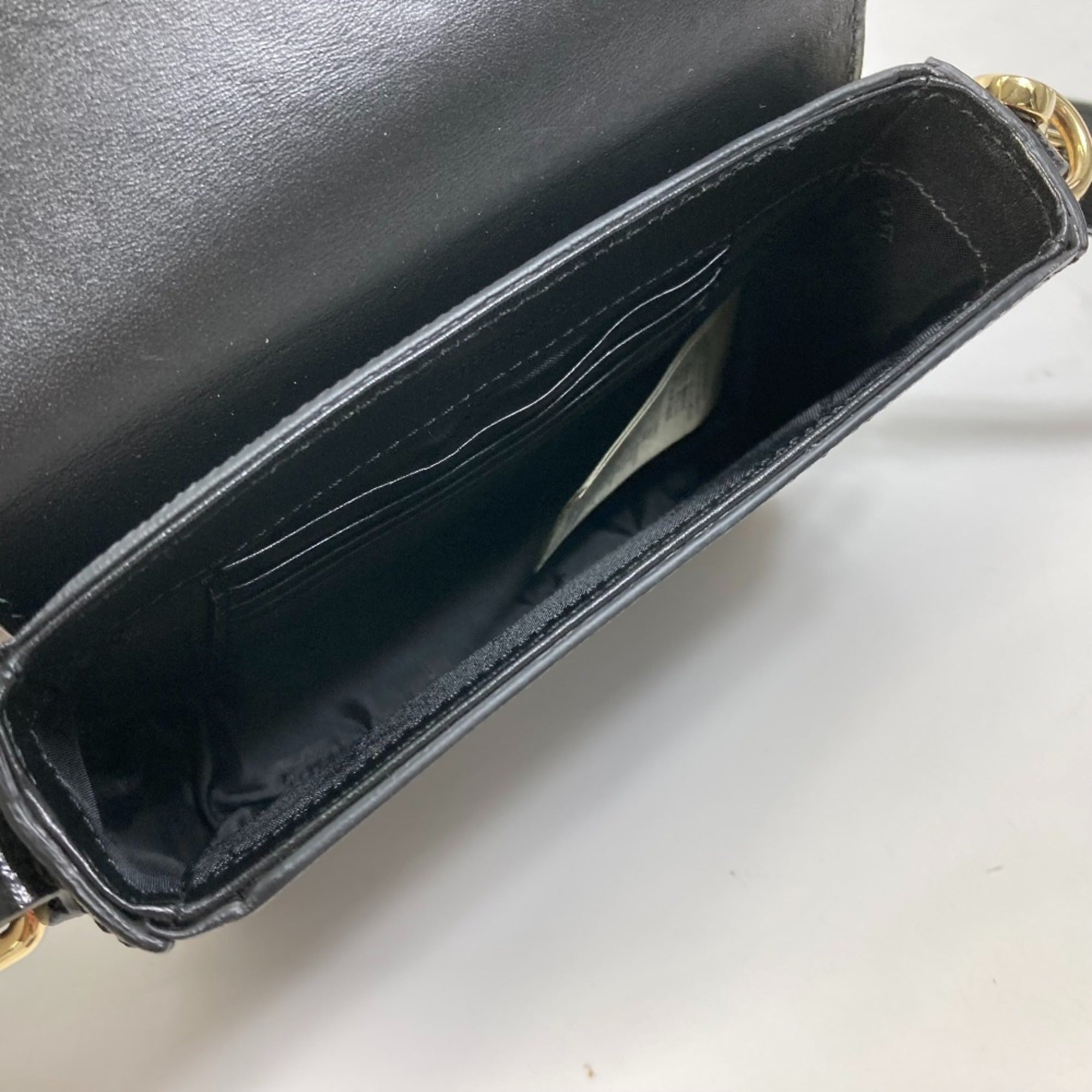 Burberry Black Leather Pochette Shoulder Bag
