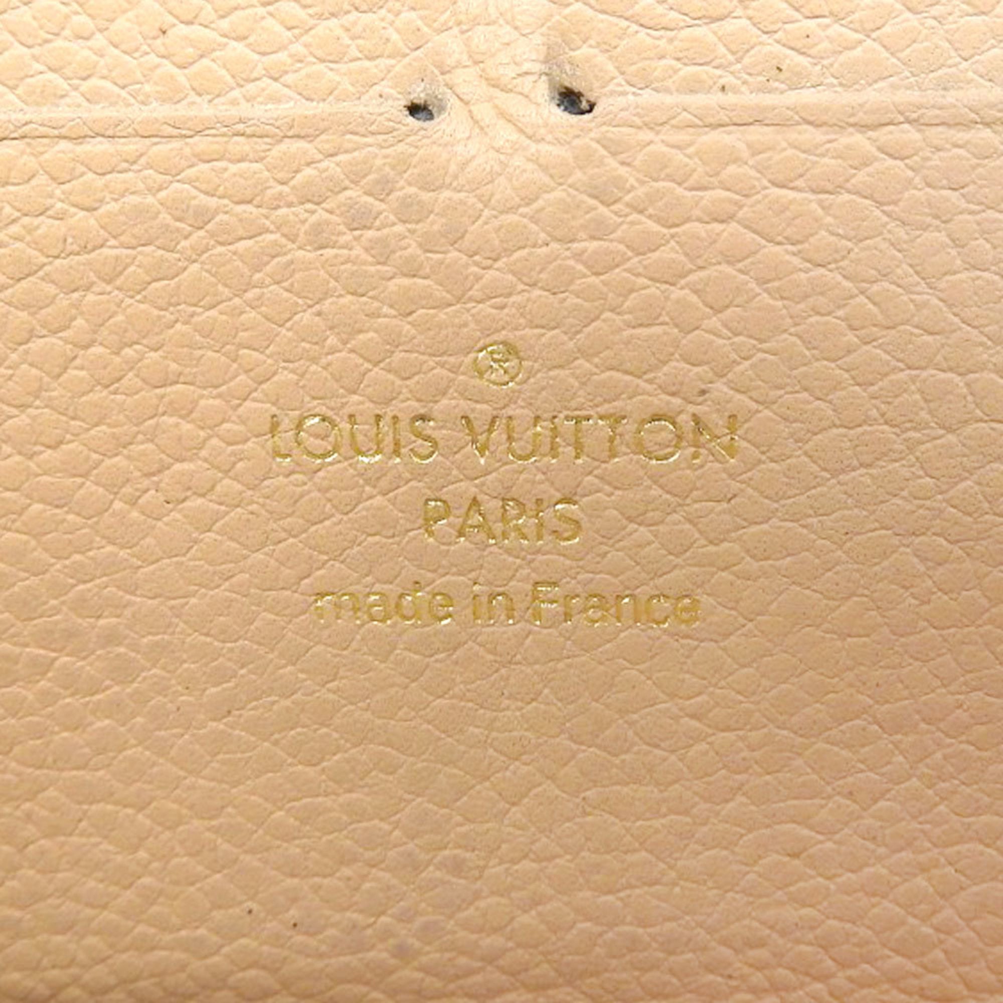 Louis Vuitton Monogram Empreinte Beige Dune Leather Long Wallet