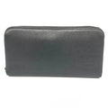 Prada Black Saffiano Triangle Long Wallet (Bi-Fold)