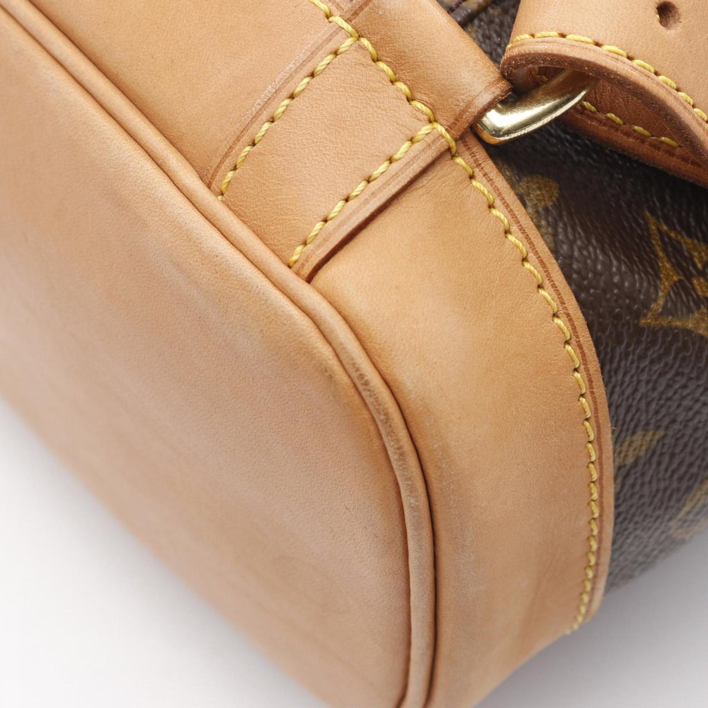 Louis Vuitton Brown Coated Canvas Leather Backpack