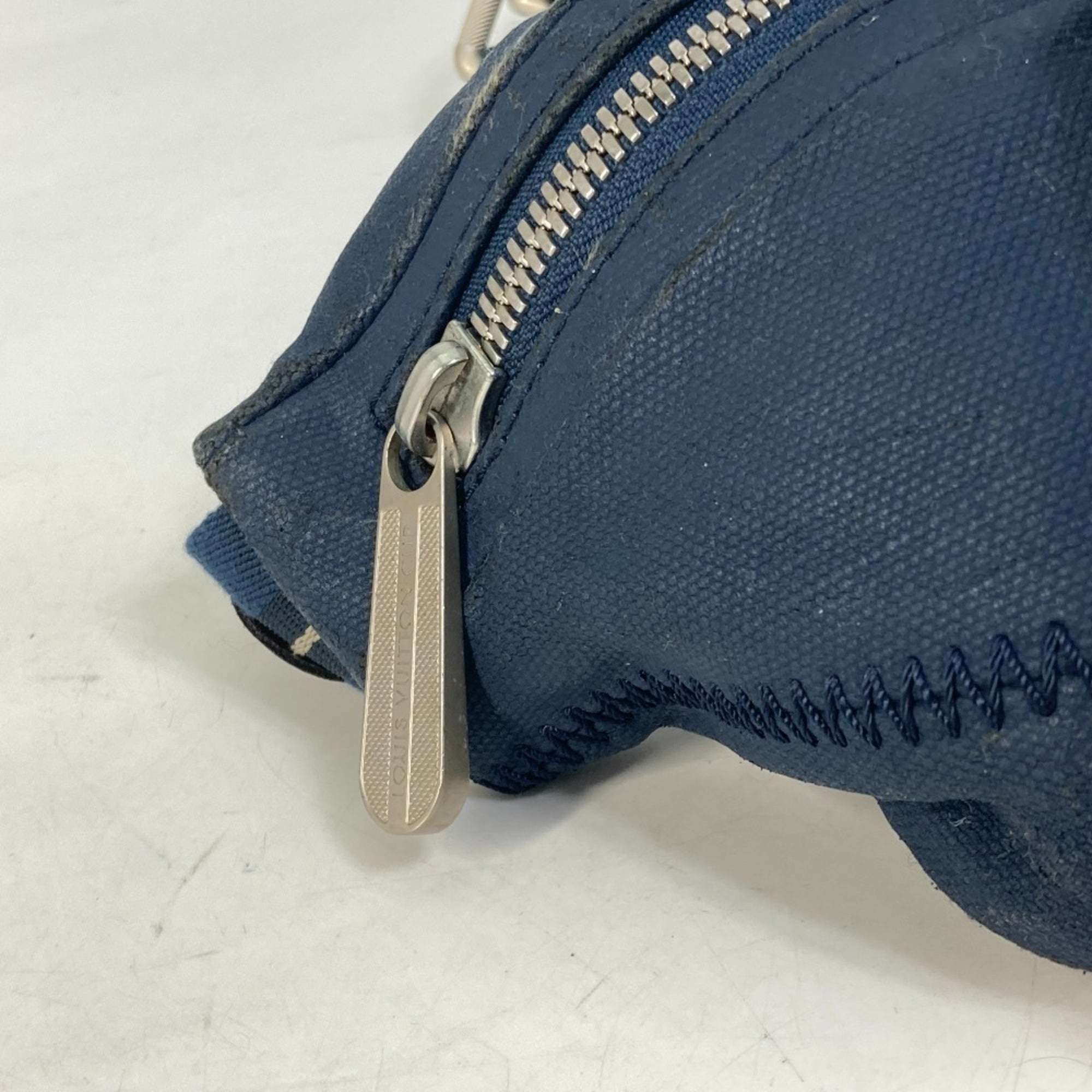 Louis Vuitton Blue Metal Sling Bag