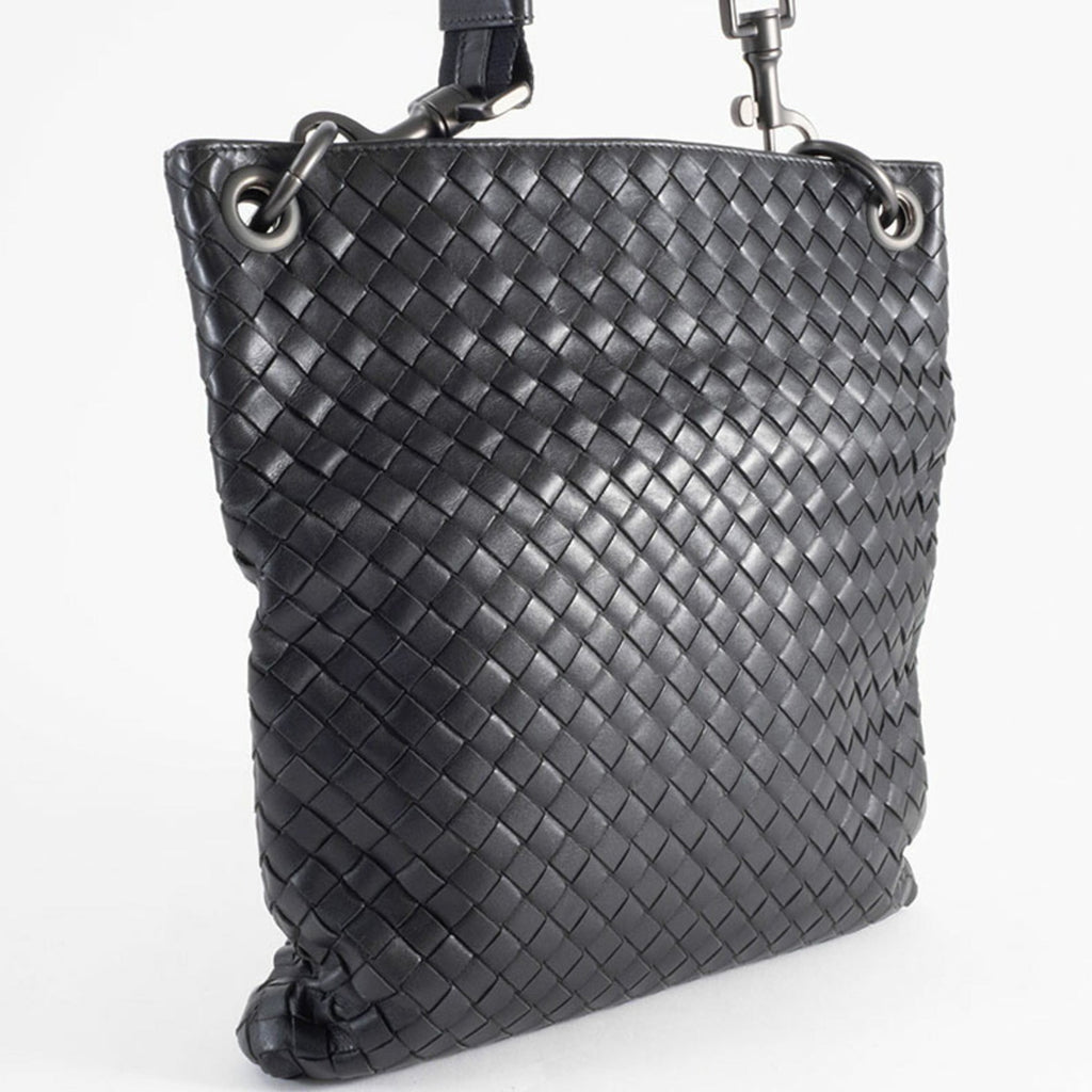 Bottega Veneta Black Leather Shoulder Bag