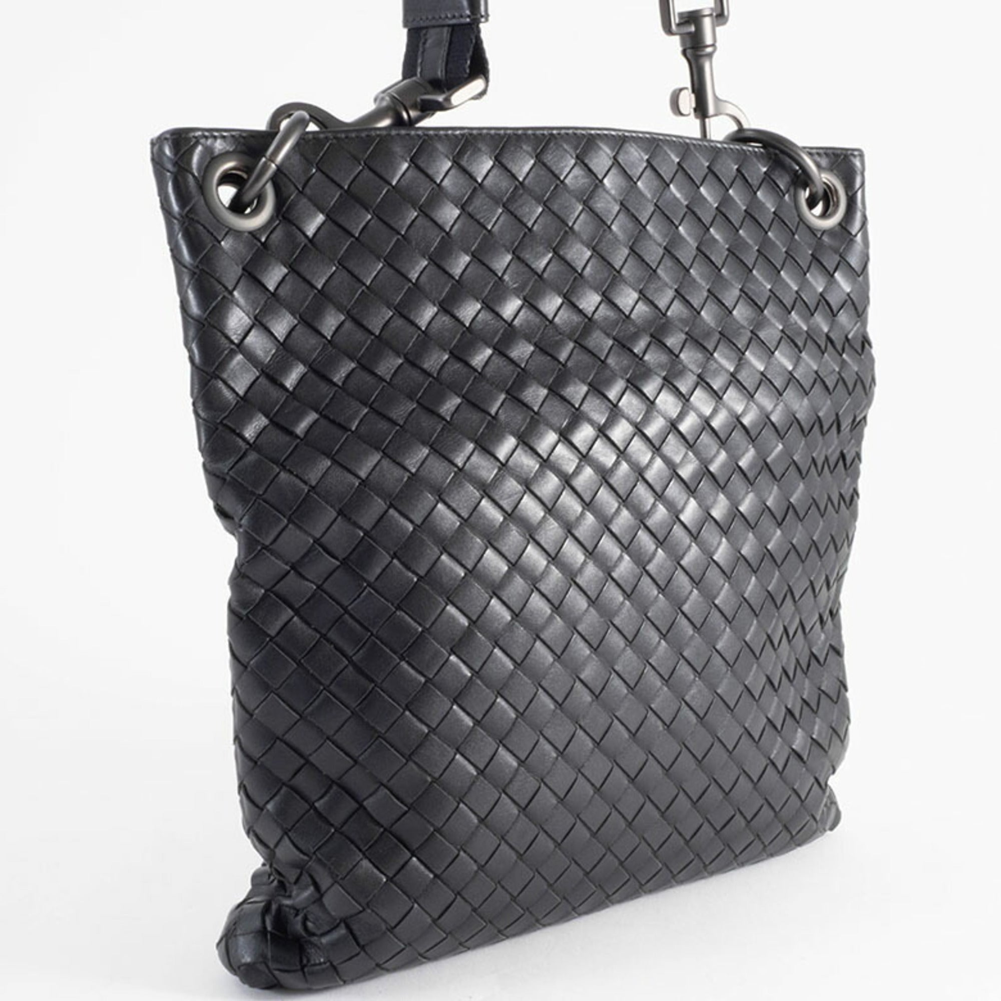 Bottega Veneta Black Leather Shoulder Bag