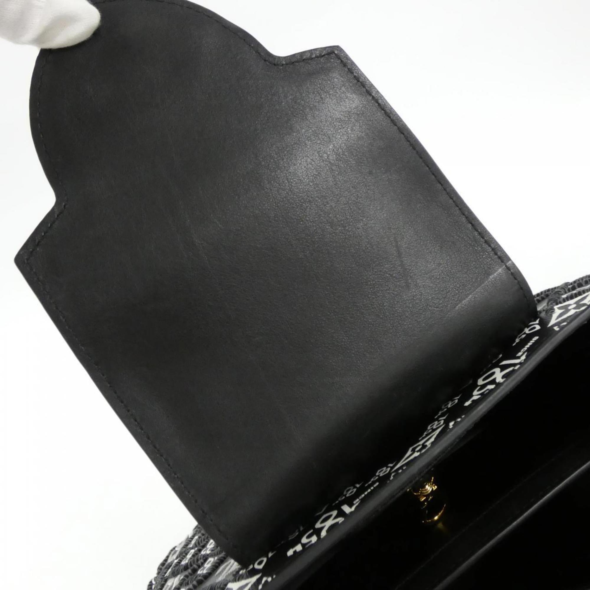 Louis Vuitton Black Leather Handbag