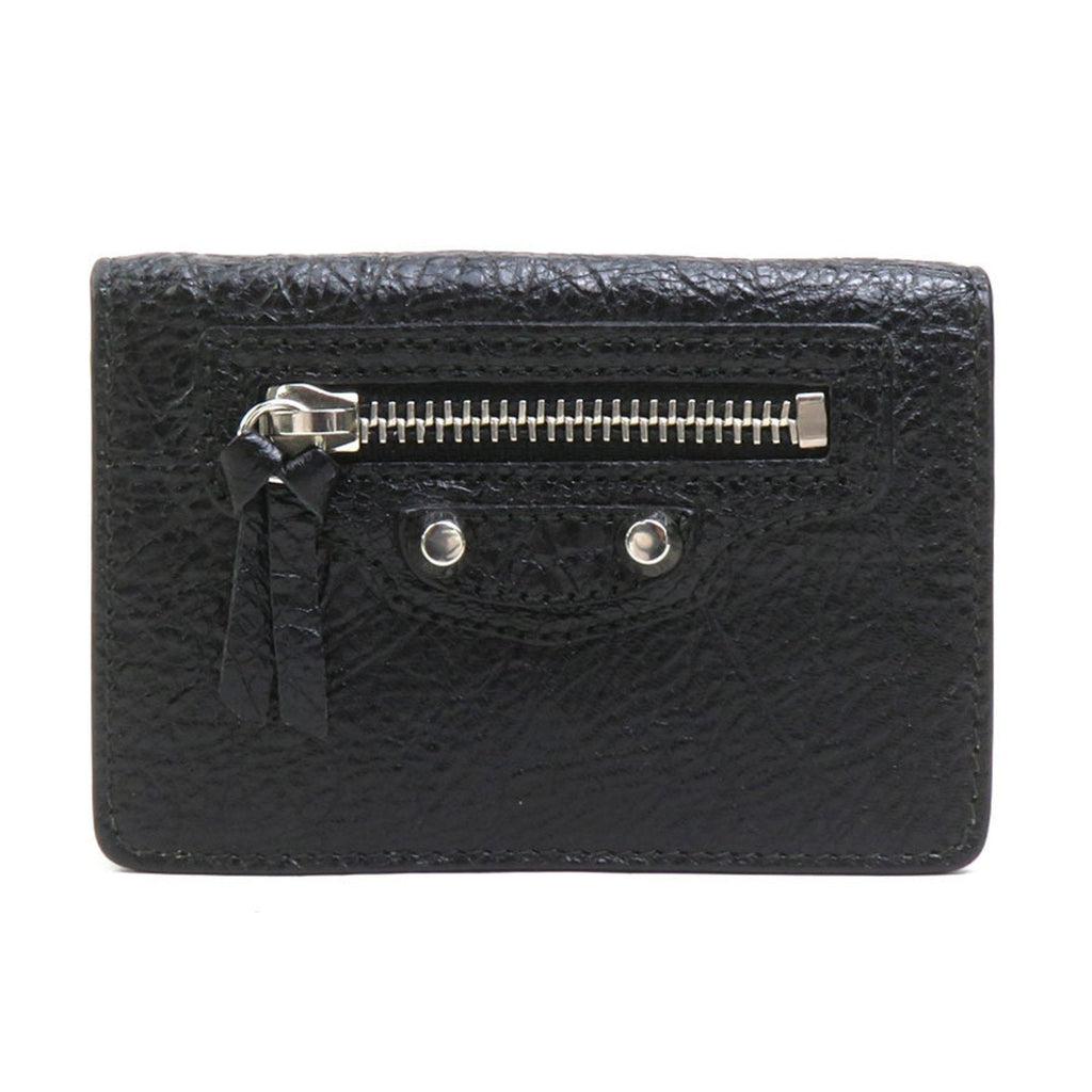 Balenciaga Black Leather Wallet (Tri-Fold)