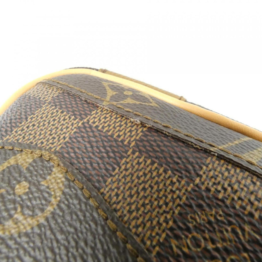 Louis Vuitton Brown Coated Canvas Handbag