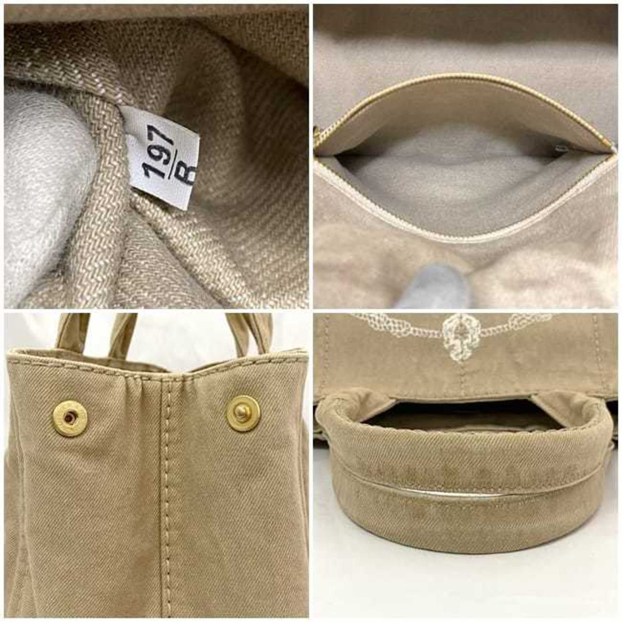 Prada Beige Canapa Handbag Tote Bag