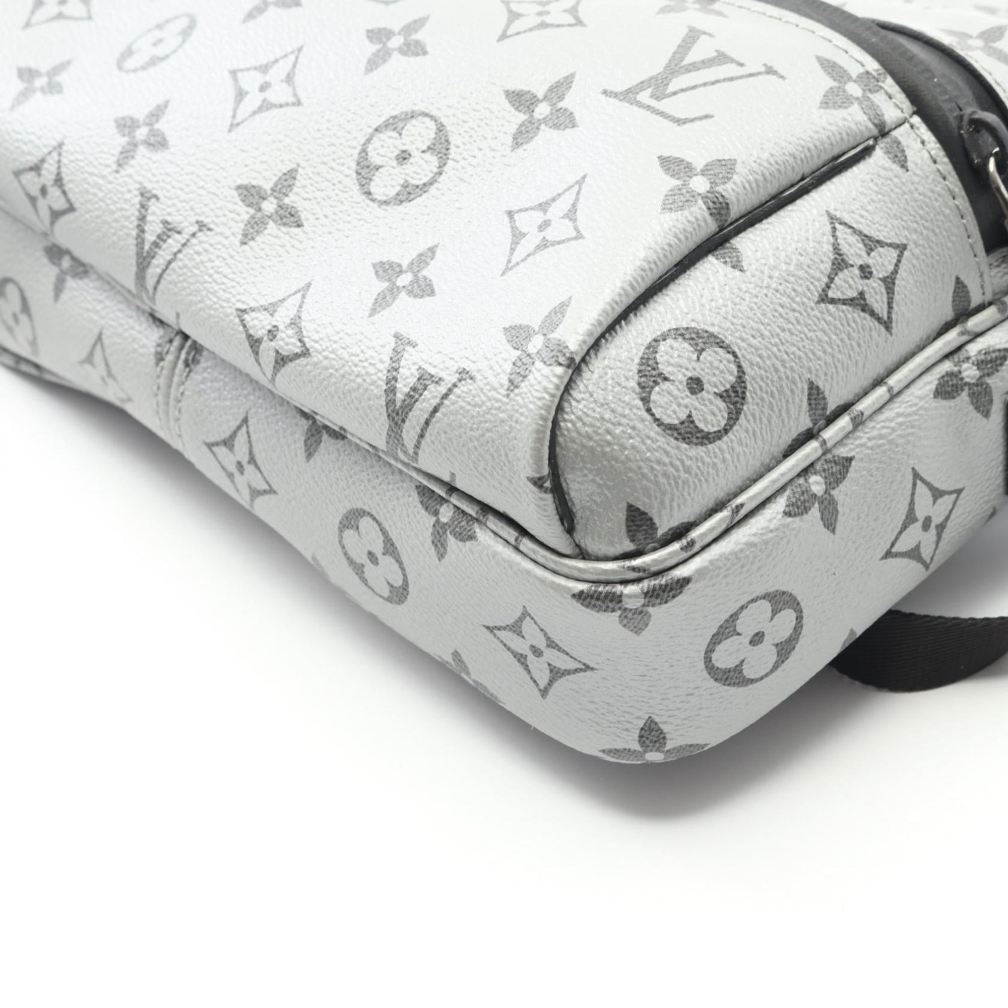 Louis Vuitton Silver Coated Canvas Shoulder Bag
