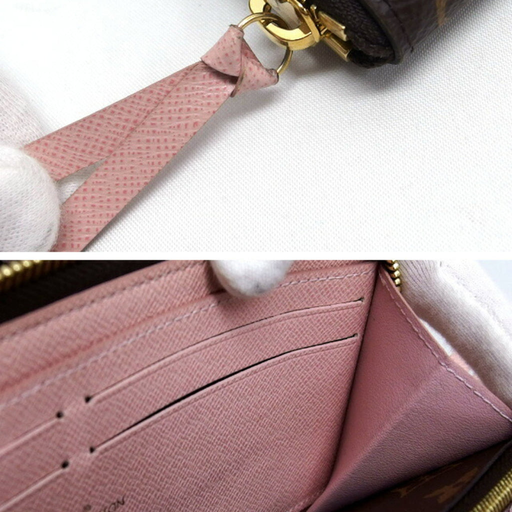Louis Vuitton Brown Pink Rose Ballerine Monogram Canvas Long Wallet