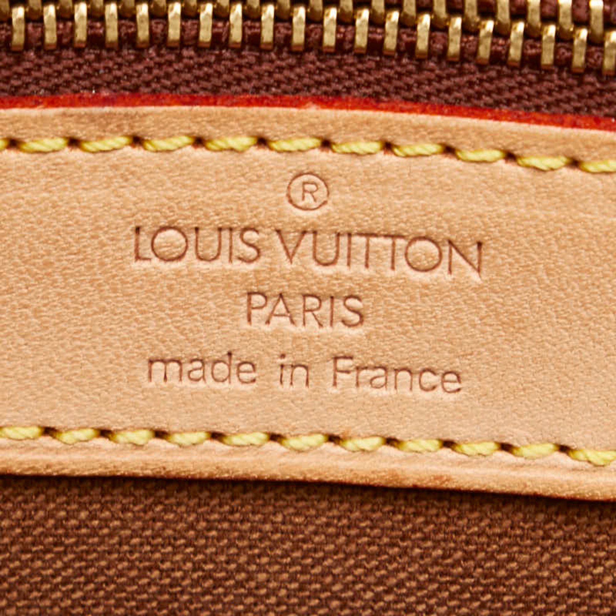 Louis Vuitton Monogram Brown Pvc Leather Shoulder Bag
