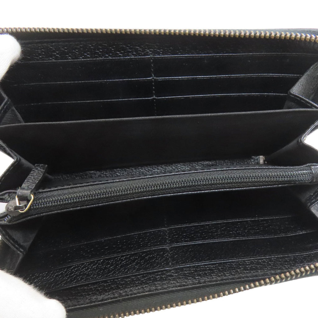 Gucci Black Leather Long Wallet (Bi-Fold) (Pre-Owned)