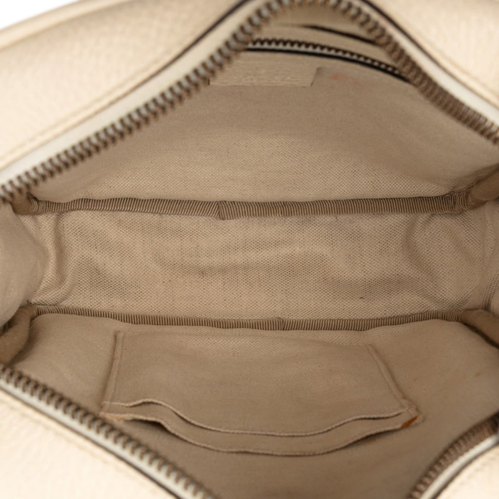 Gucci Multi-Color White Leather Shoulder Bag (Pre-Owned)
