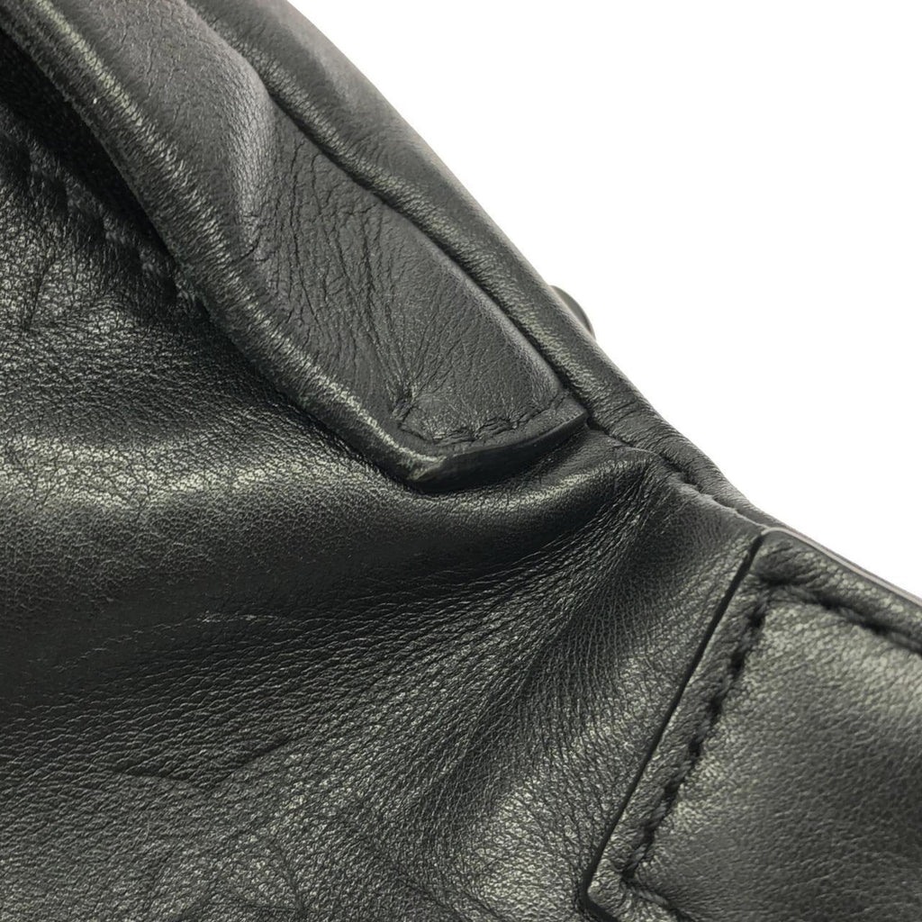 Louis Vuitton Black Leather Shoulder Bag