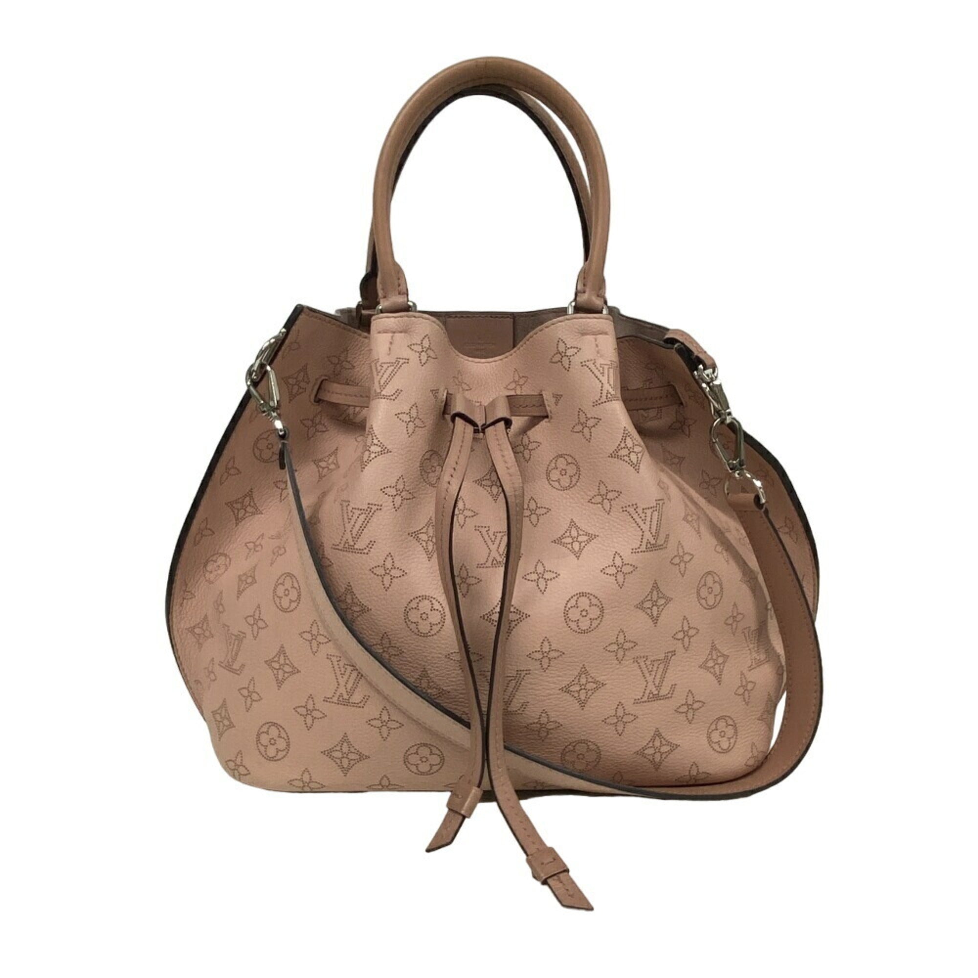 Louis Vuitton Mahina Pink Leather Handbag