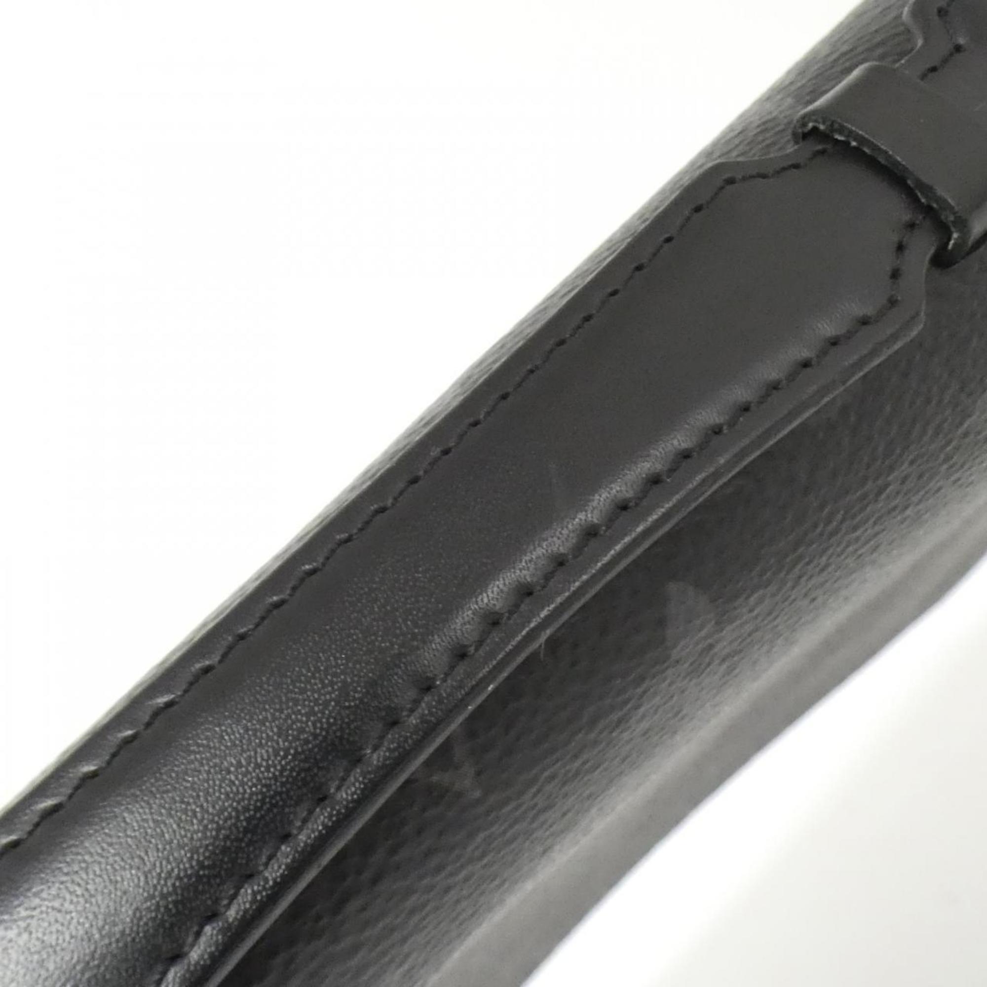 Louis Vuitton Black Coated Canvas Long Wallet