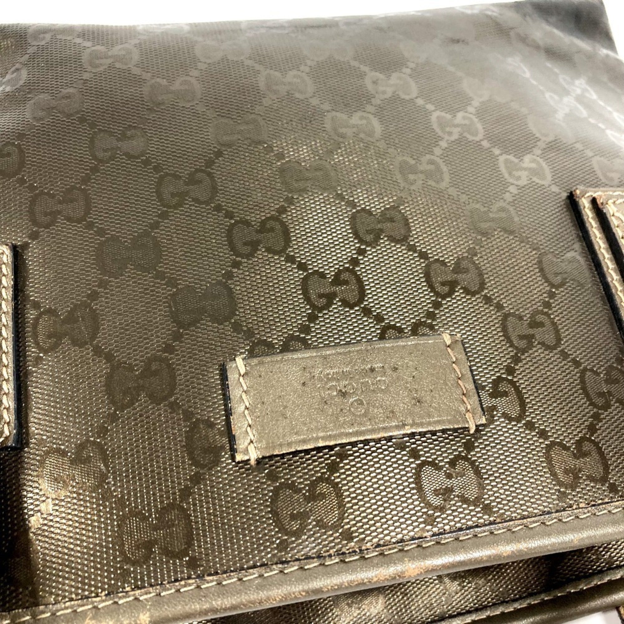 Gucci Metallic Brown Gg Imprimé Shoulder Bag Tote Bag (Pre-Owned)
