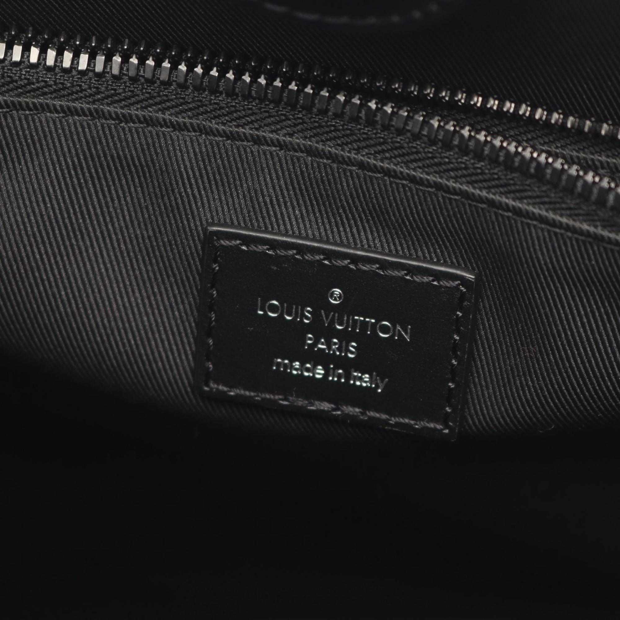 Louis Vuitton Black Noir Epi Leather Handbag