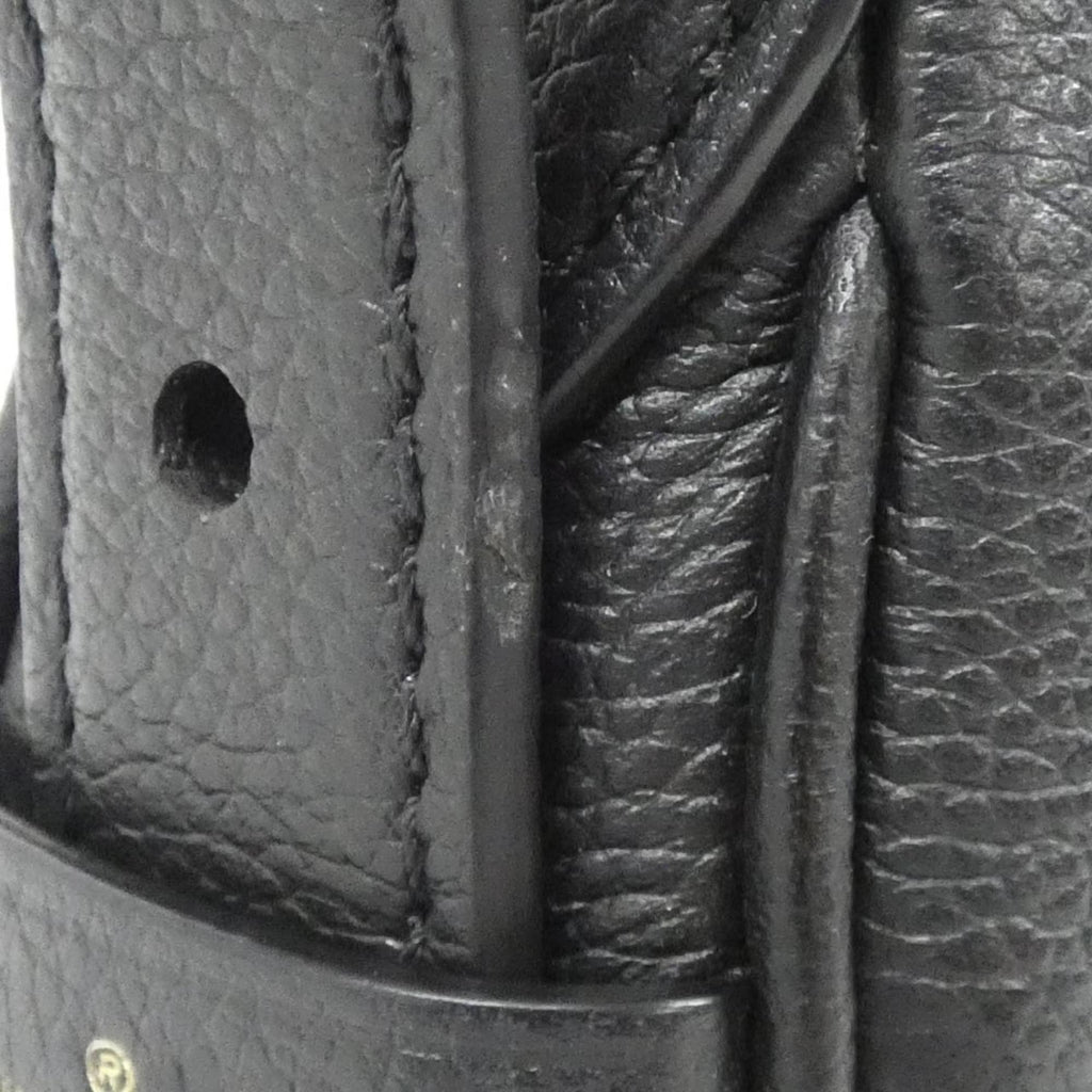 Louis Vuitton Black Leather Shoulder Bag