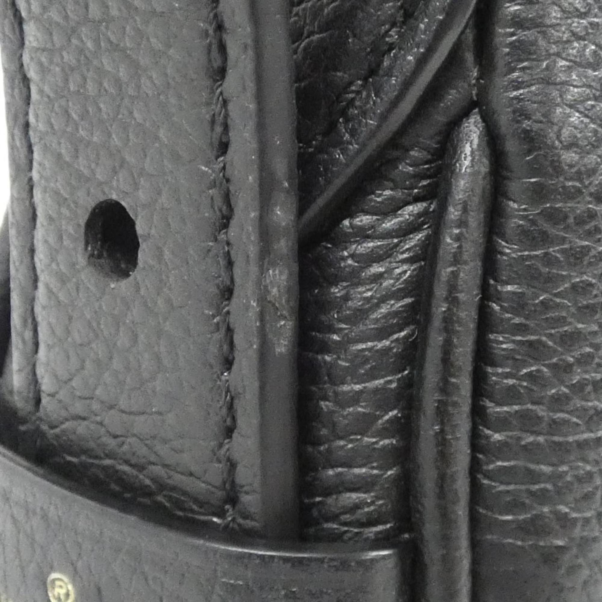 Louis Vuitton Black Leather Shoulder Bag