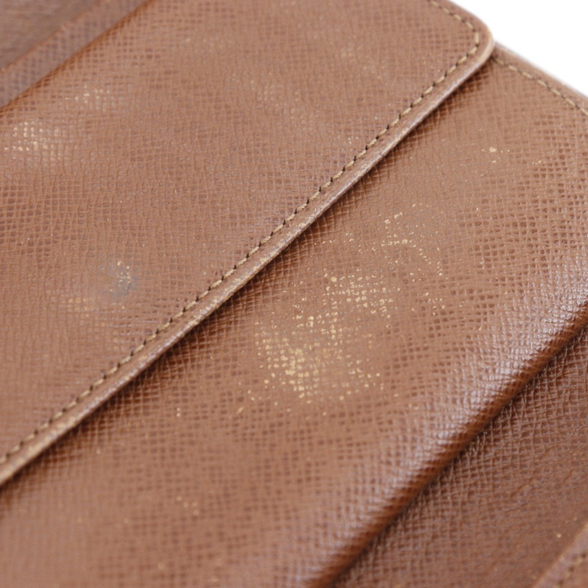 Louis Vuitton Brown Monogram Canvas Wallet (Tri-Fold)
