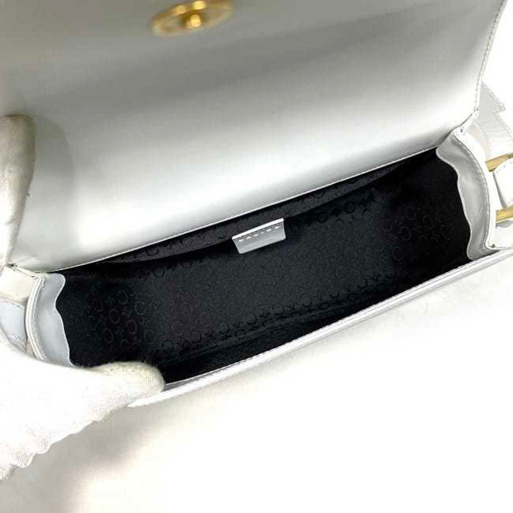 Celine White Leather Handbag Shoulder Bag