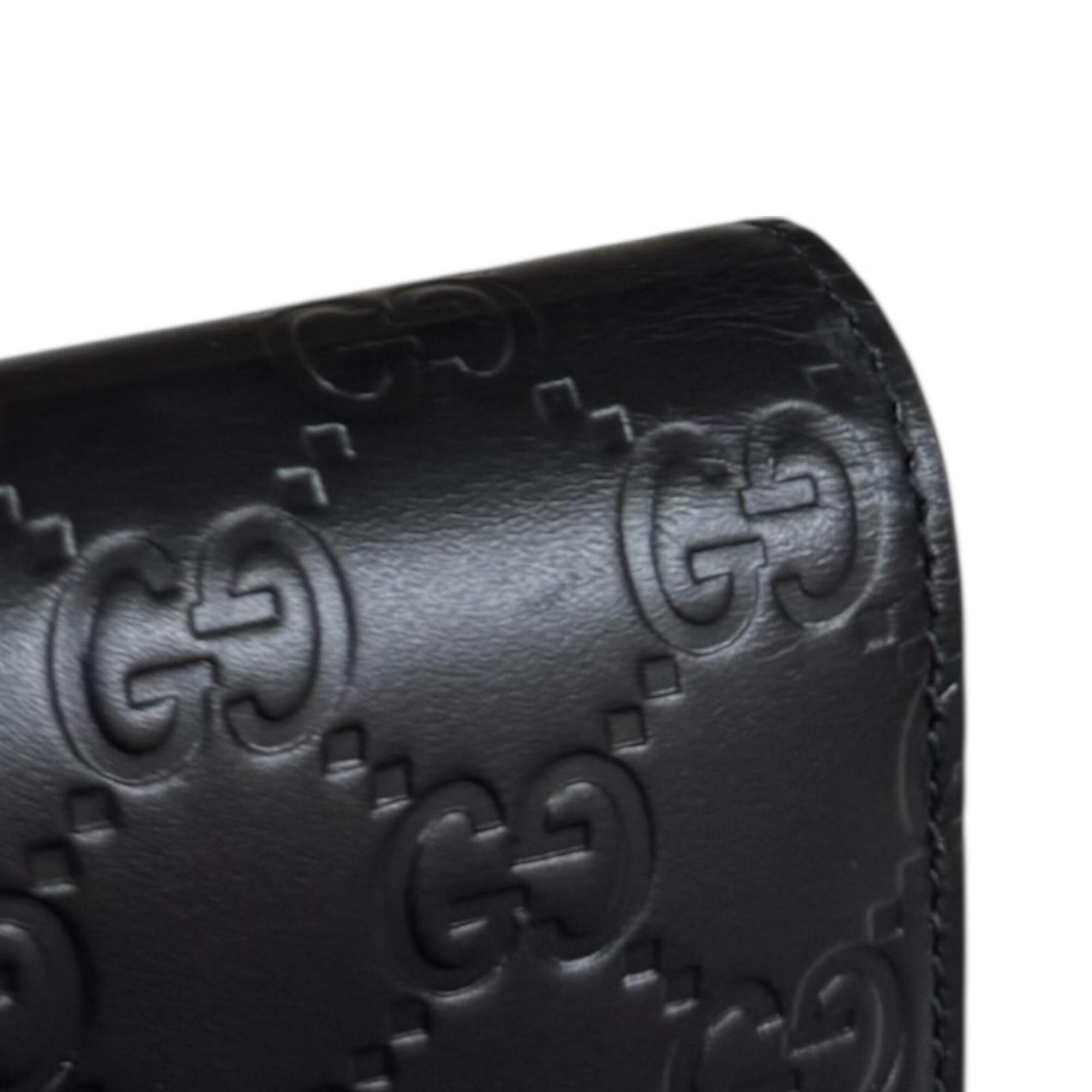 Gucci Black Leather Coin Purse/Coin Case (Pre-Owned)