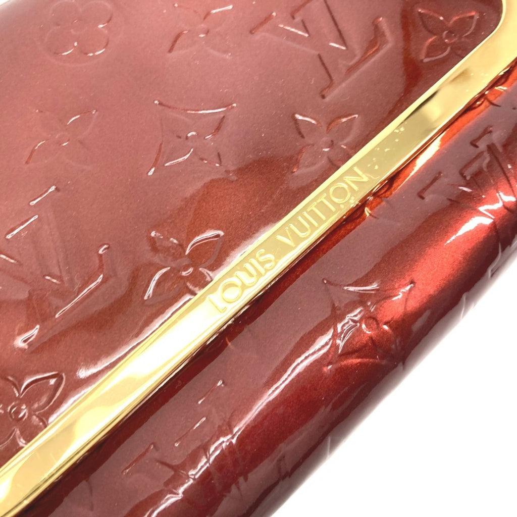 Louis Vuitton Monogram Vernis Purple Rouge Fauviste Monogram Vernis Clutch Bag Shoulder Bag