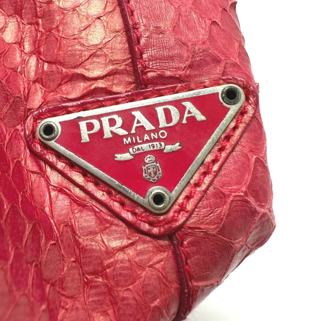 Prada Pink Leather Shoulder Bag Tote Bag