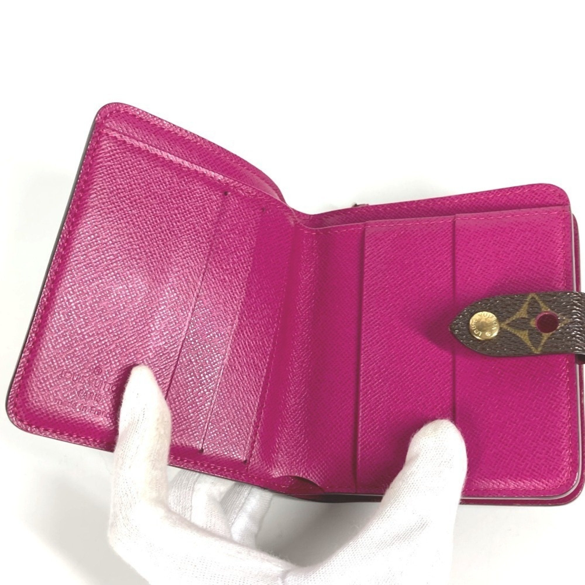 Louis Vuitton Monogram Fuchsia Pink Monogram Pink Monogram Perforated Wallet