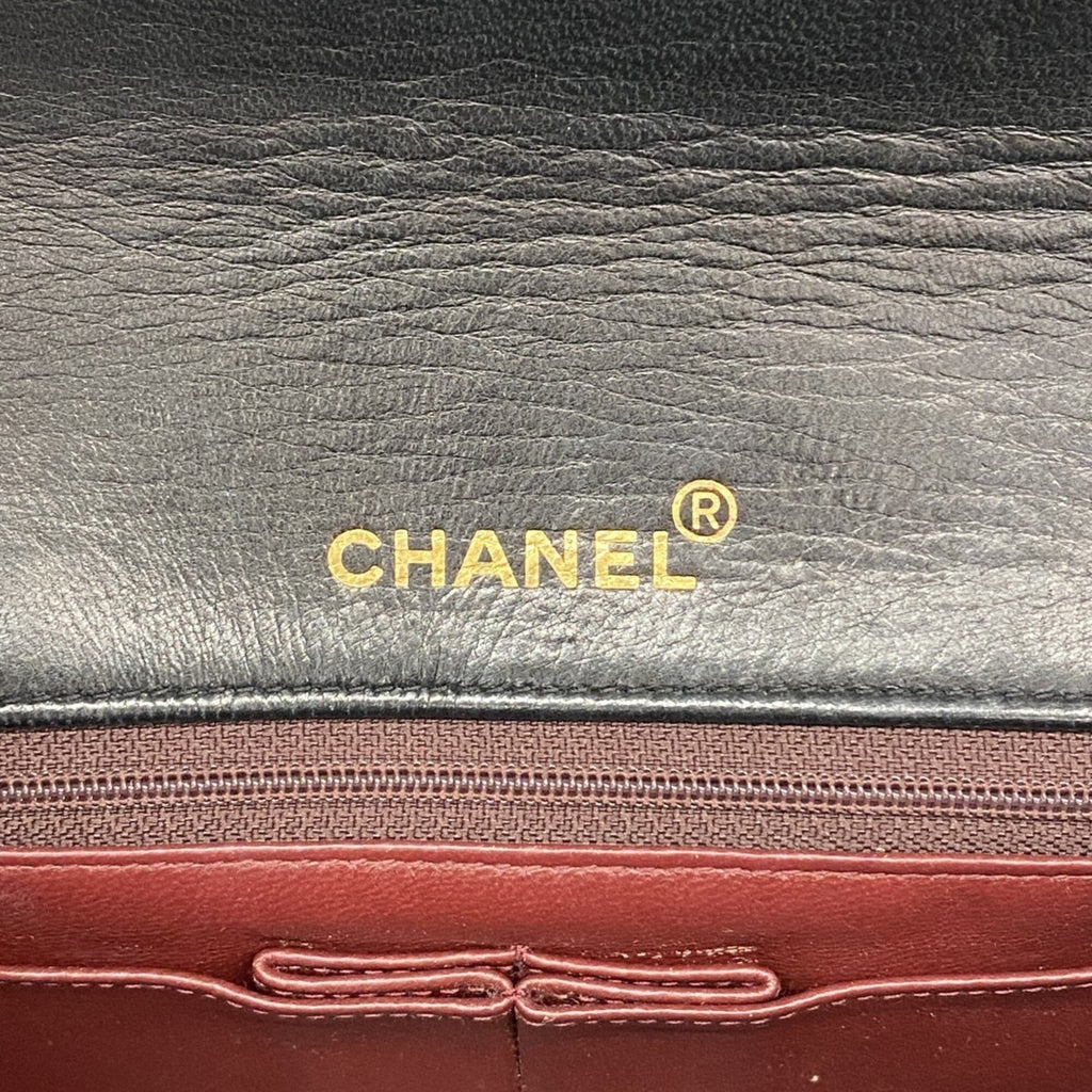Chanel Black Leather Shoulder Bag