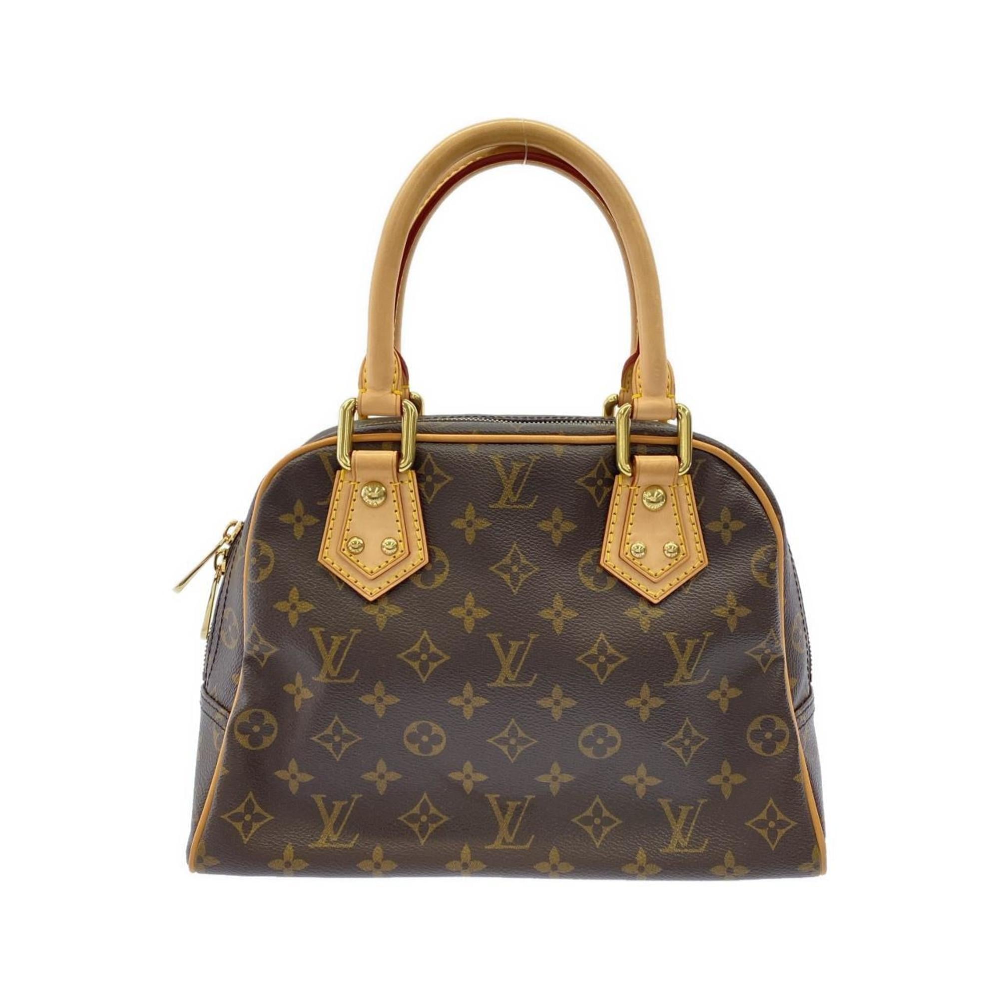 Louis Vuitton Marron Coated Canvas Handbag