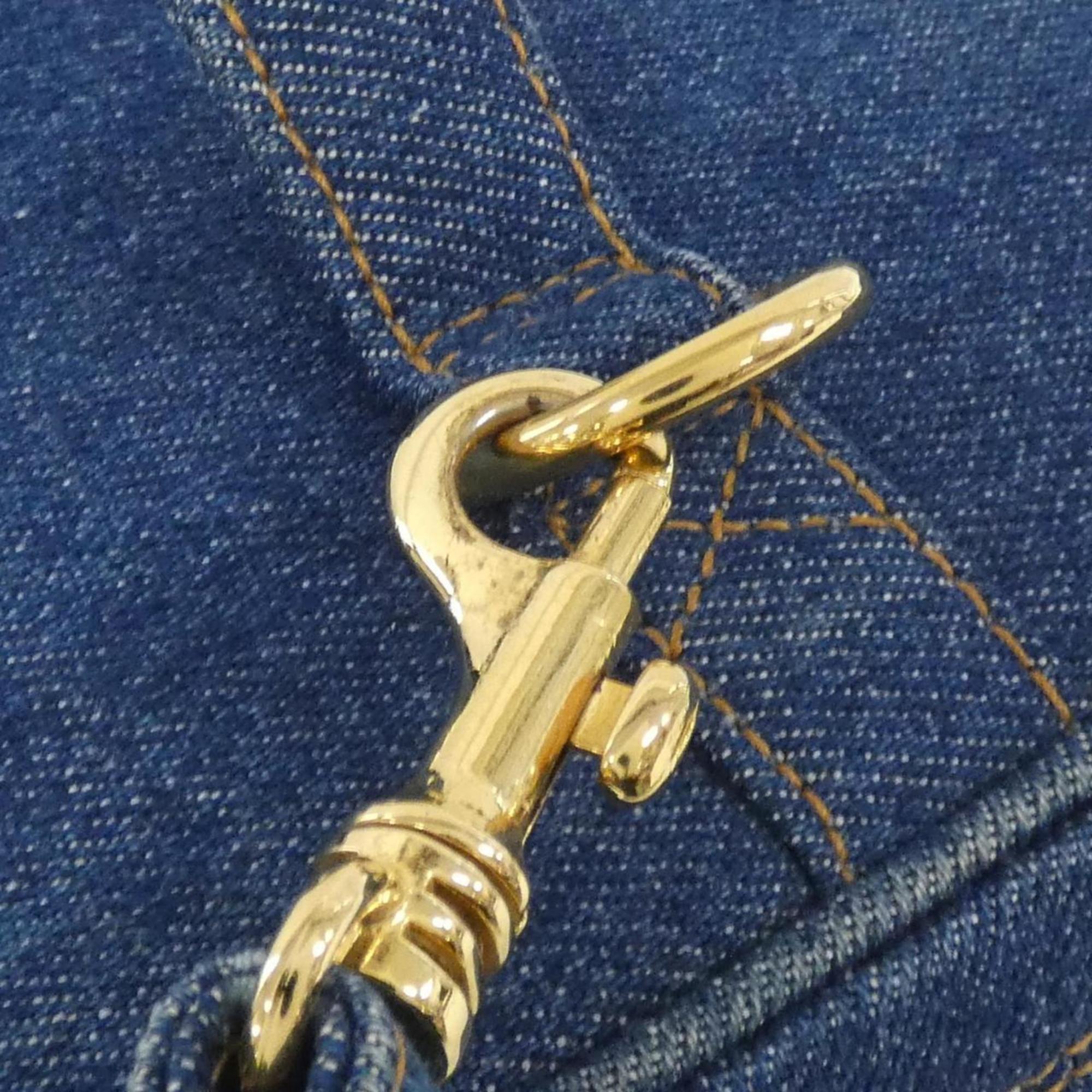 Chanel Blue Denim Handbag