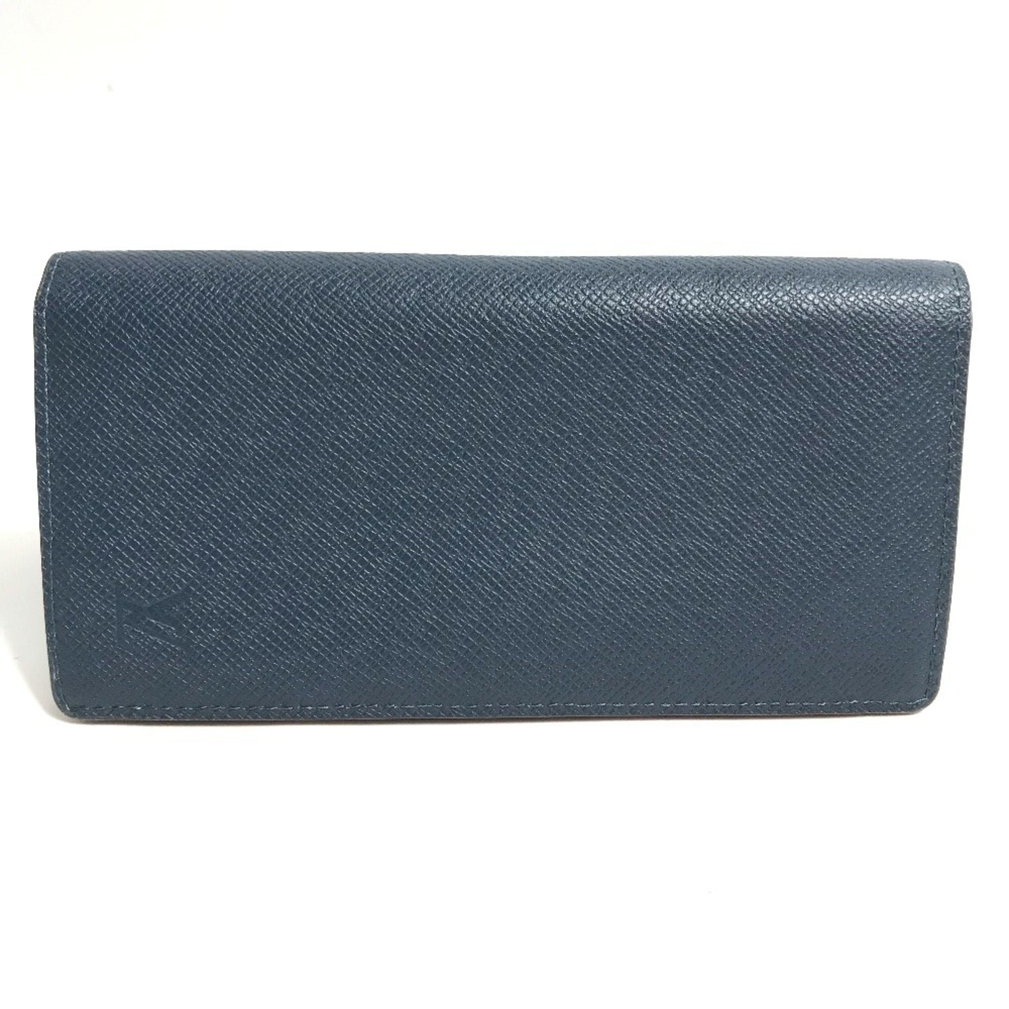 Louis Vuitton Taiga Blue Ocean Taiga Leather Long Wallet