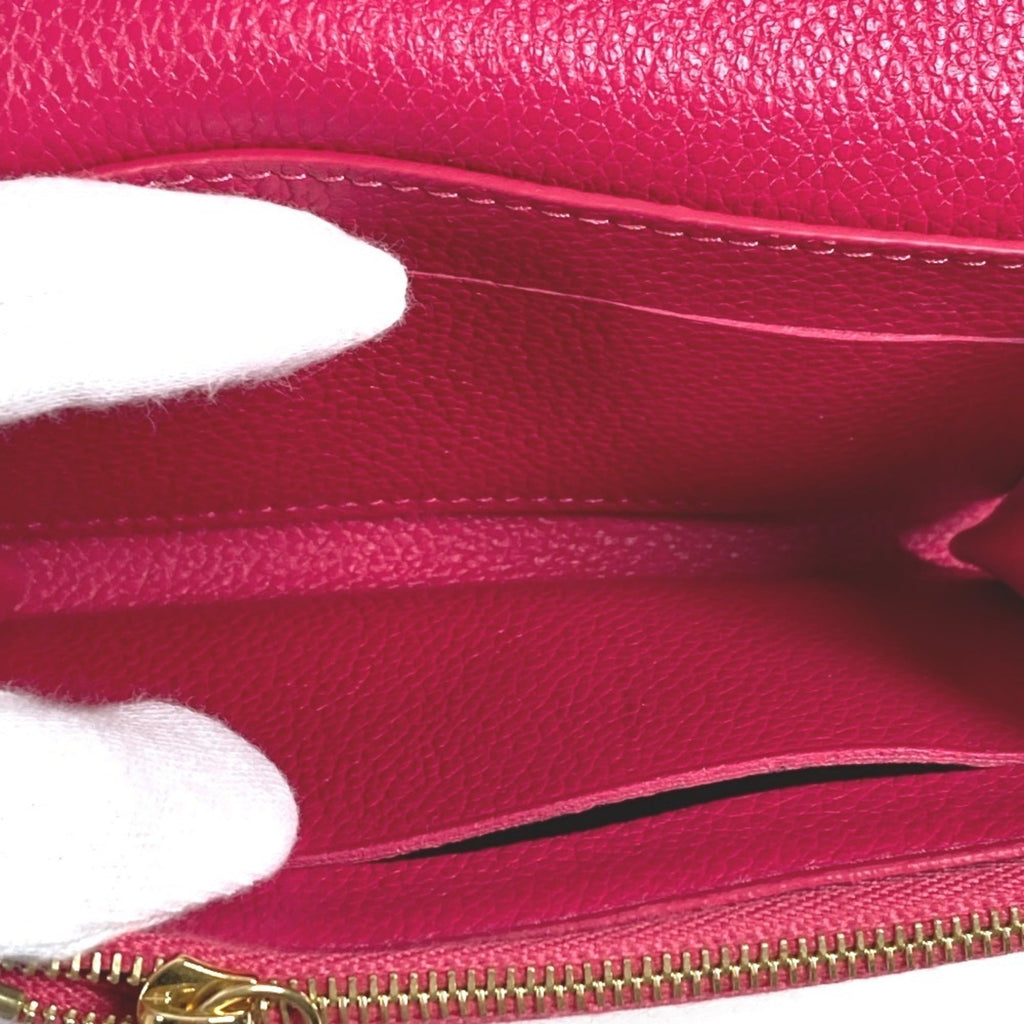 Louis Vuitton Monogram Empreinte Pink Monogram Empreinte Long Wallet