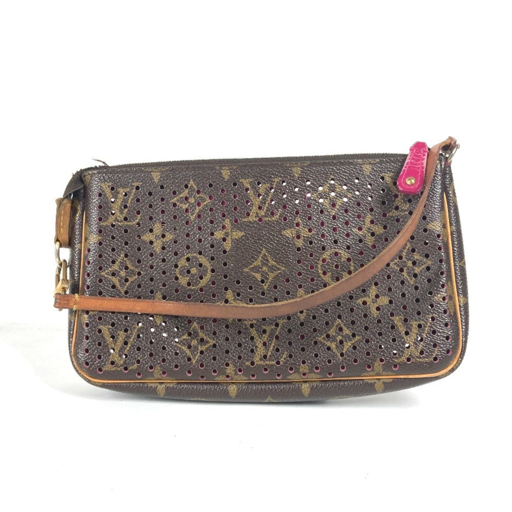 Louis Vuitton Fuchsia Pink Monogram Pochette Pouch Shoulder Bag