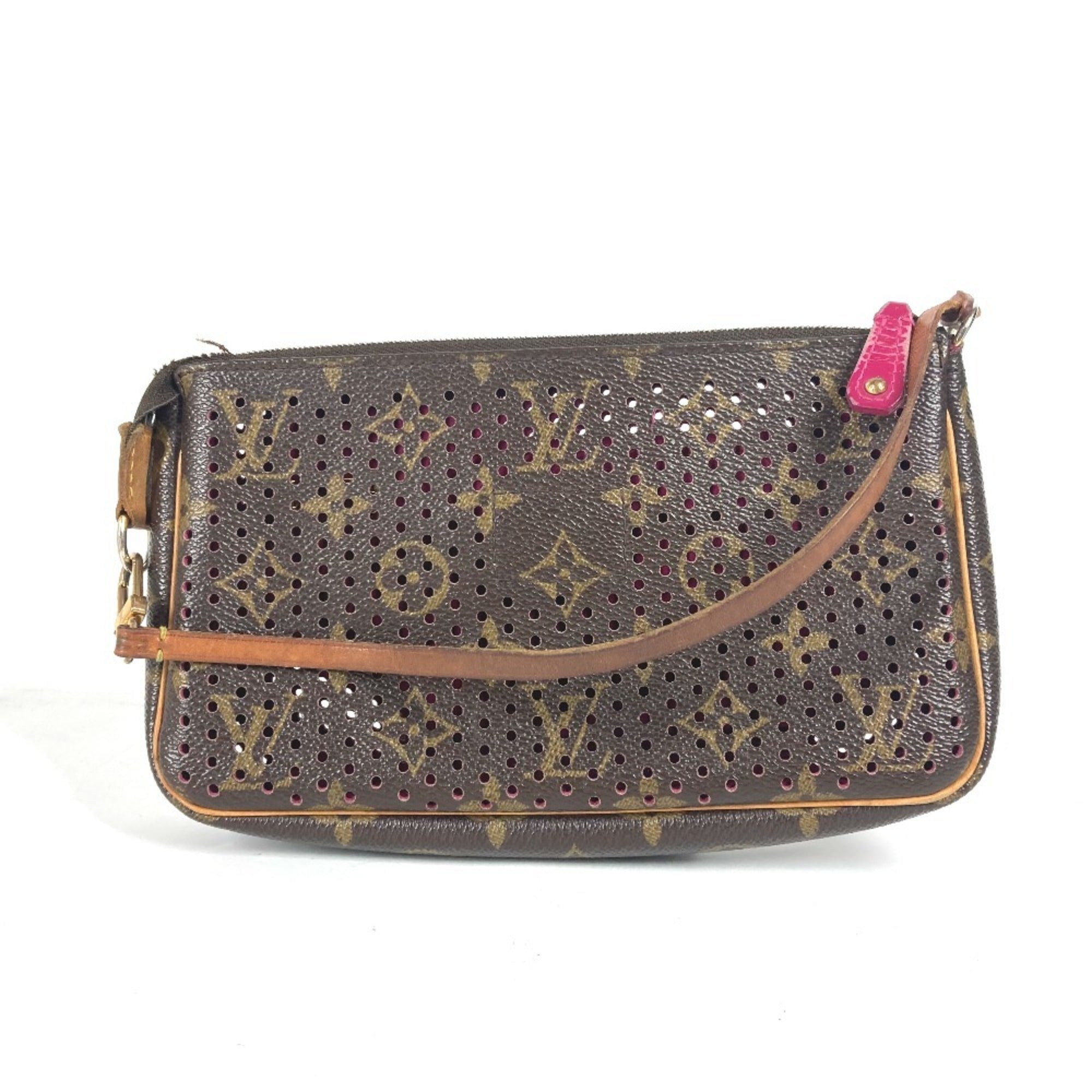 Louis Vuitton Fuchsia Pink Monogram Pochette Pouch Shoulder Bag