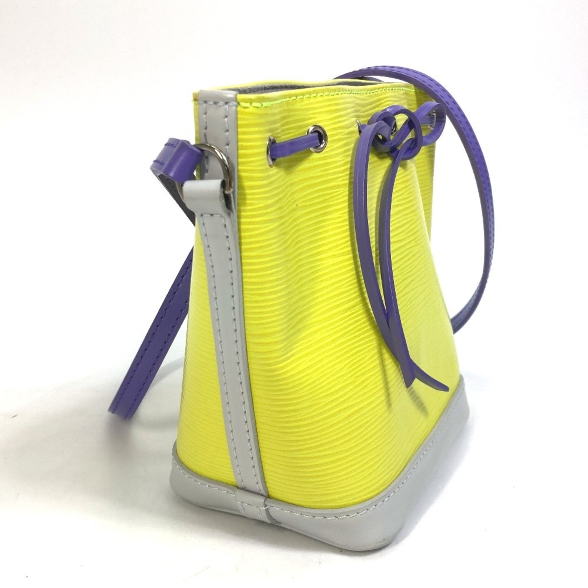 Louis Vuitton Epi Purple White Yellow Epi Leather Pochette Shoulder Bag